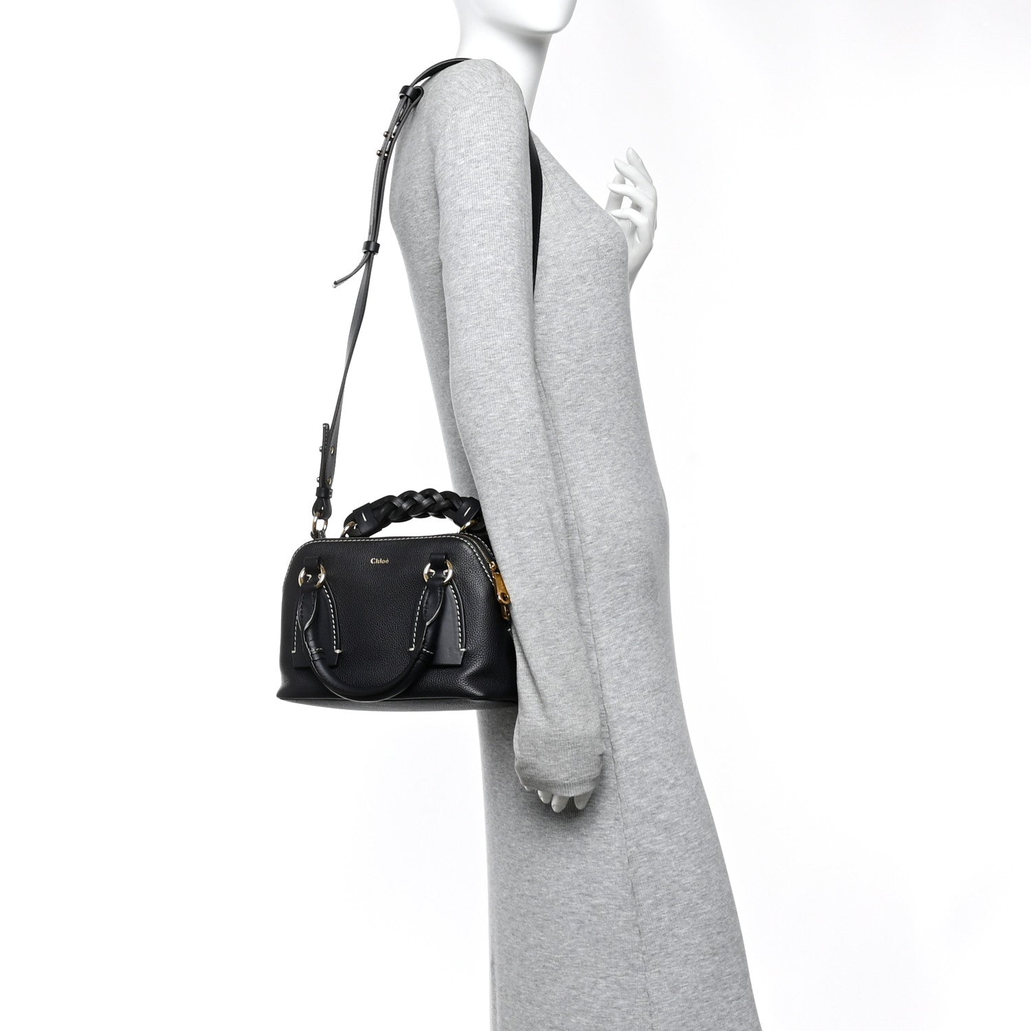 Chloe Calfskin Small Daria Full Blue 2 of 10