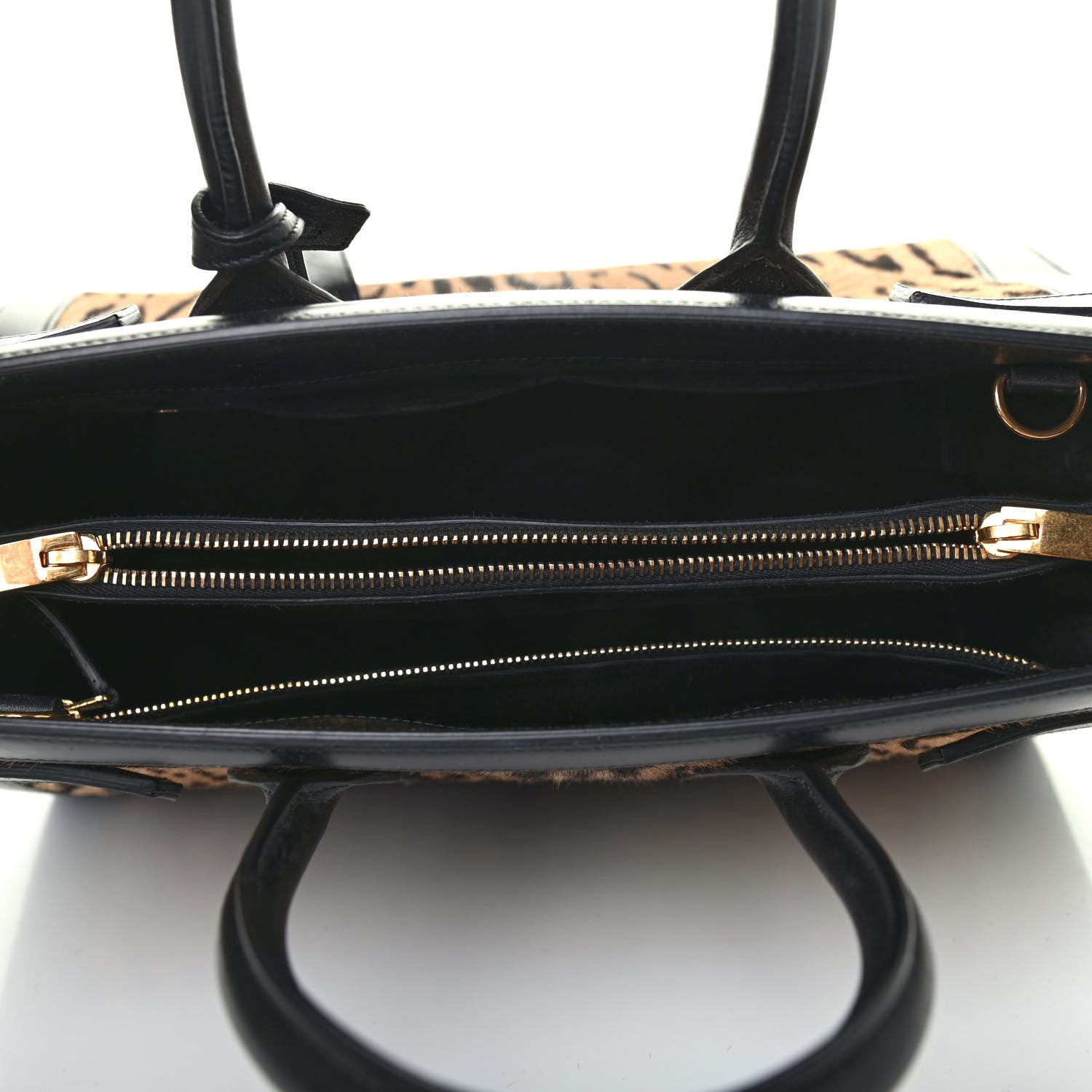 Saint Laurent Calf Hair Leopard Print Small Sac De Jour Black 4 of 4