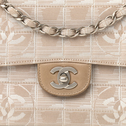 Chanel Nylon Medium Travel Flap Light Beige 8 of 12