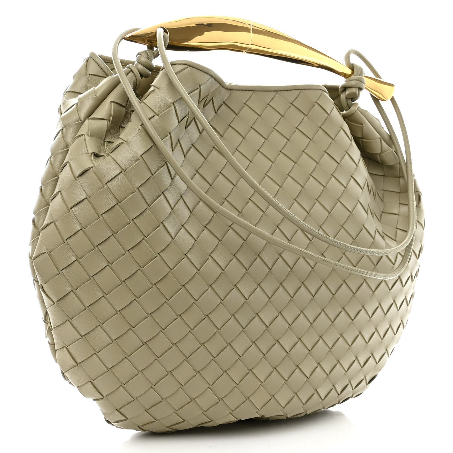Nappa Intrecciato Medium Sardine Bag Travertine