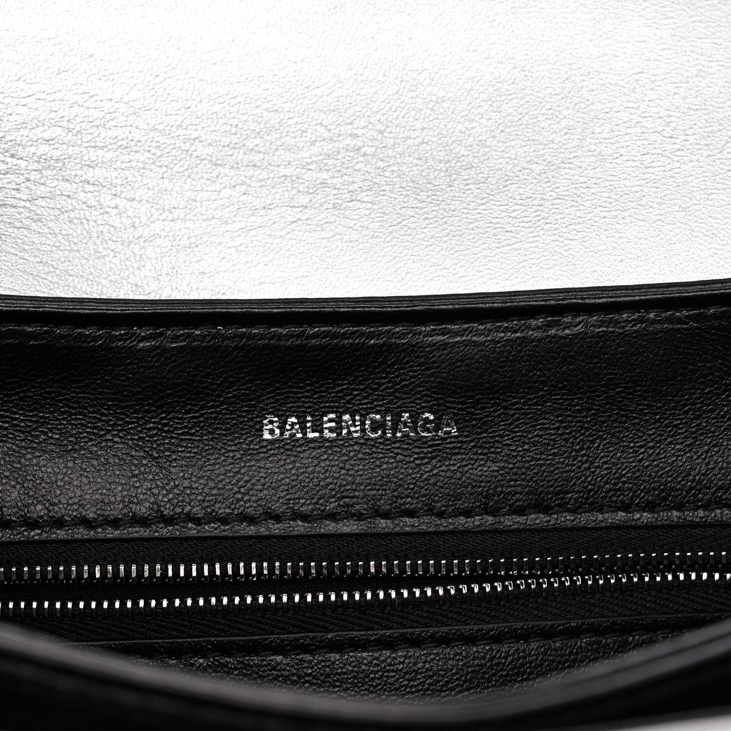 Balenciaga Nappa Allover License BB Monogram Embossed Medium Triplet Bag Silver 6 of 10
