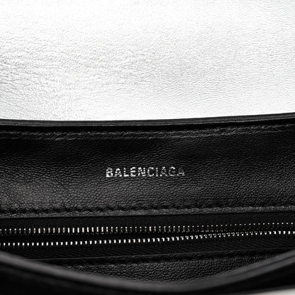 Balenciaga Nappa Allover License BB Monogram Embossed Medium Triplet Bag Silver 6 of 10
