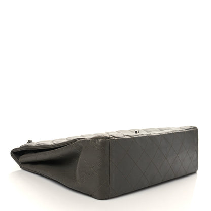 Chanel Caviar Quilted Maxi Single Flap Grey 3 of 9