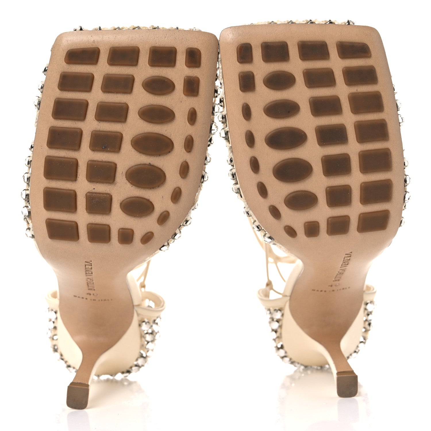 Bottega Veneta Mesh Nappa Crystal Embellished Sparkle Stretch Ankle Tie Sandals 40 Toile 5 of 13