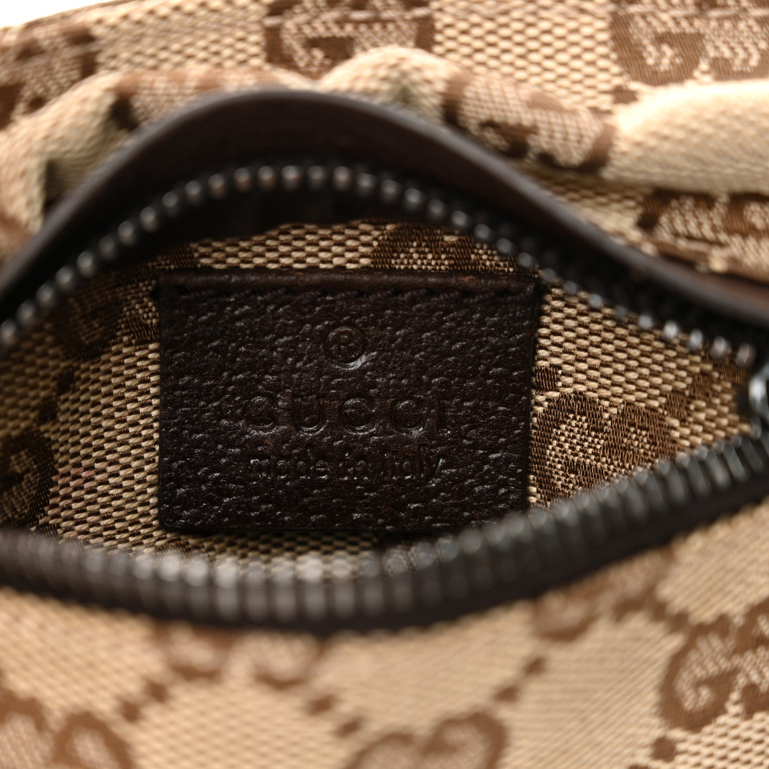 Gucci Monogram Web Belt Bag Dark Brown 6 of 10