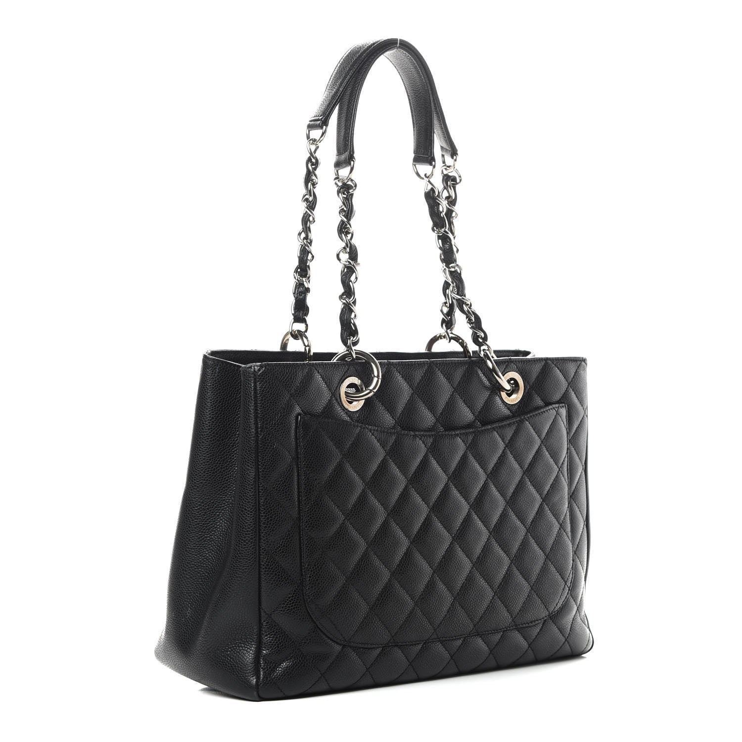Chanel Caviar Quilted Grand Shopping Tote GST Black 3 of 14