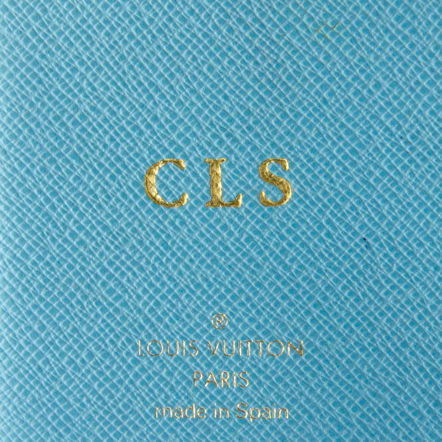 Monogram Groom Small Ring Agenda Cover Blue