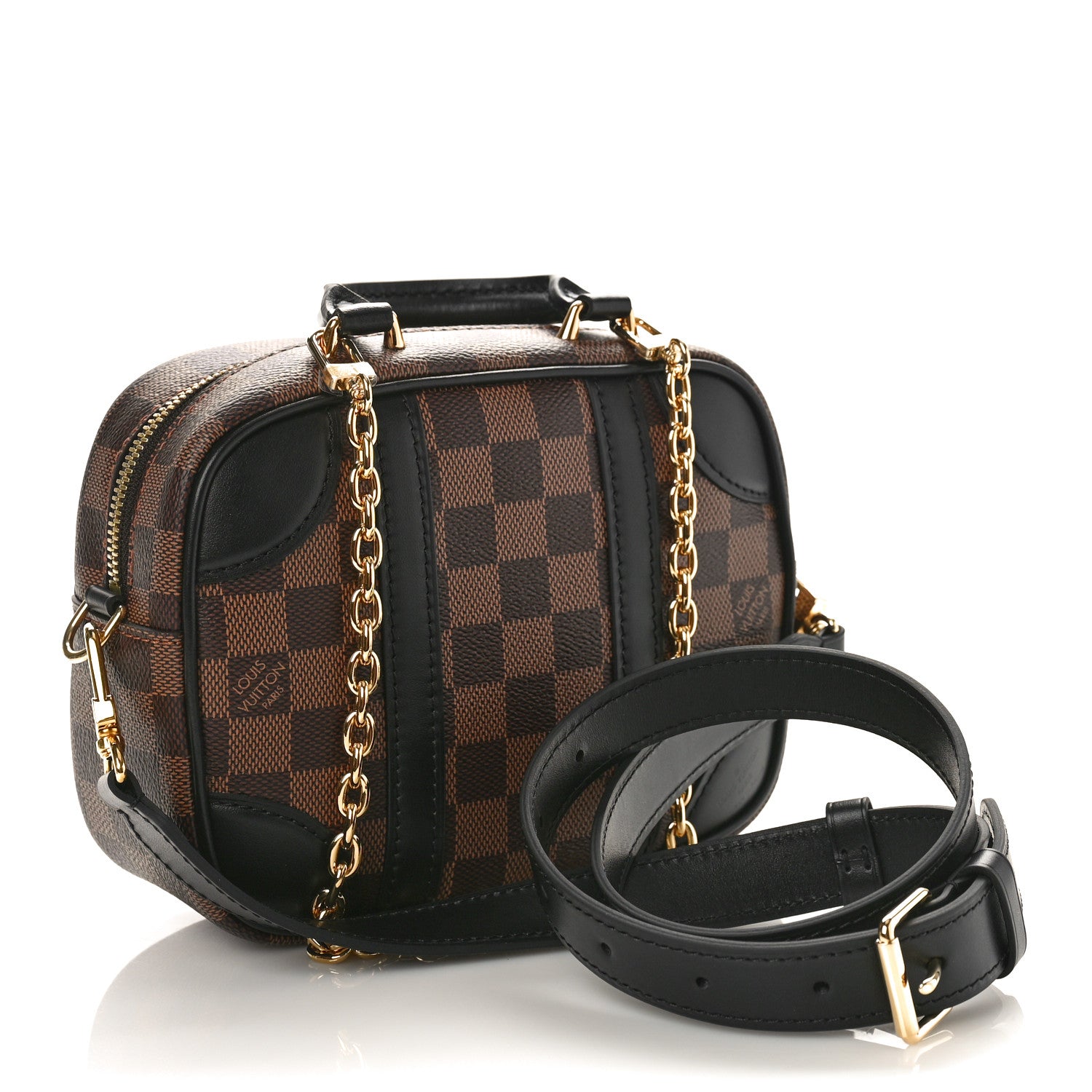 Louis Vuitton Damier Ebene Valisette Souple BB Black 3 of 7