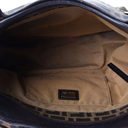 Fendi Zucca Small Chef Shopping Tote Tobacco Moro 4 of 14