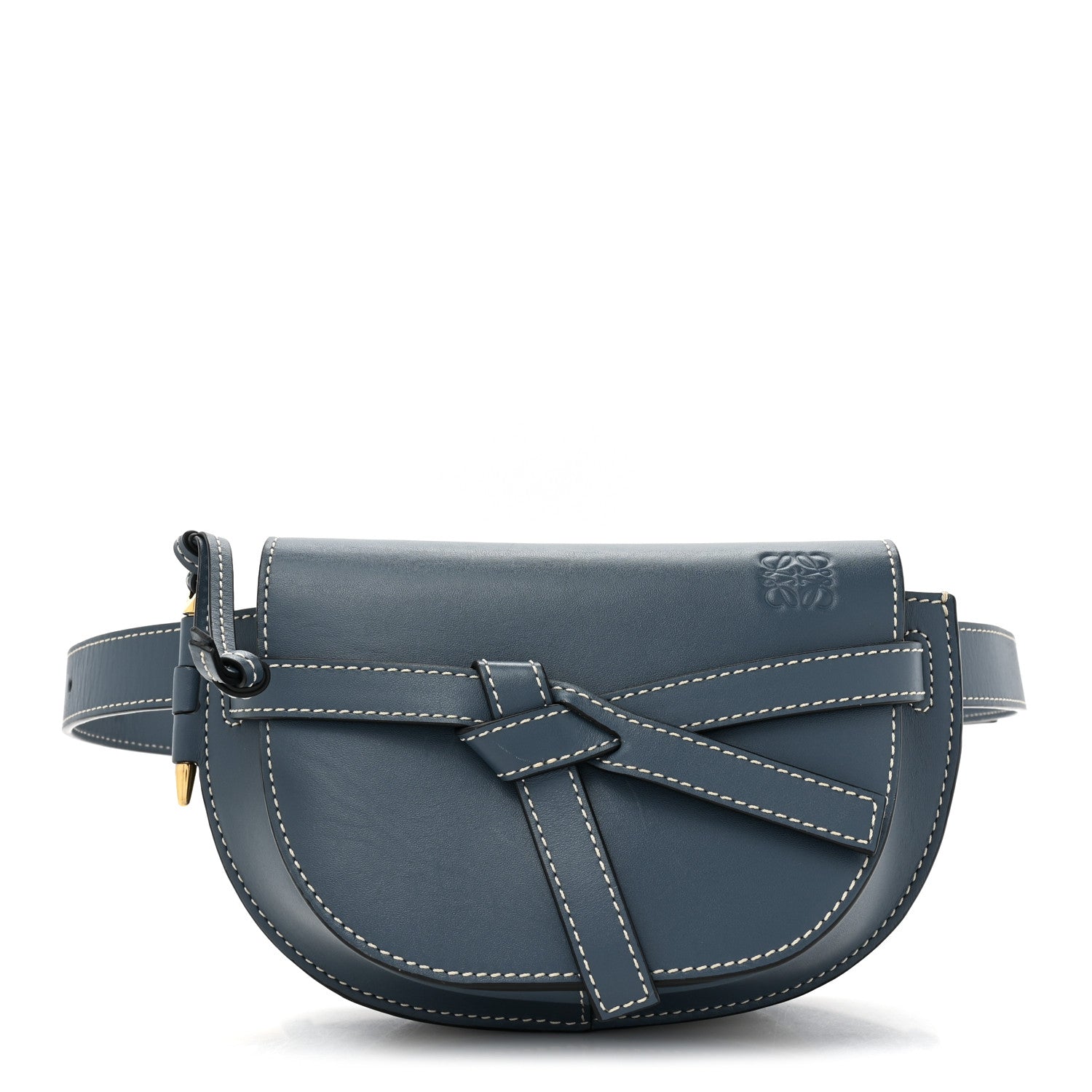 Loewe Calfskin Mini Gate Belt Bag Steel Blue 1 of 10