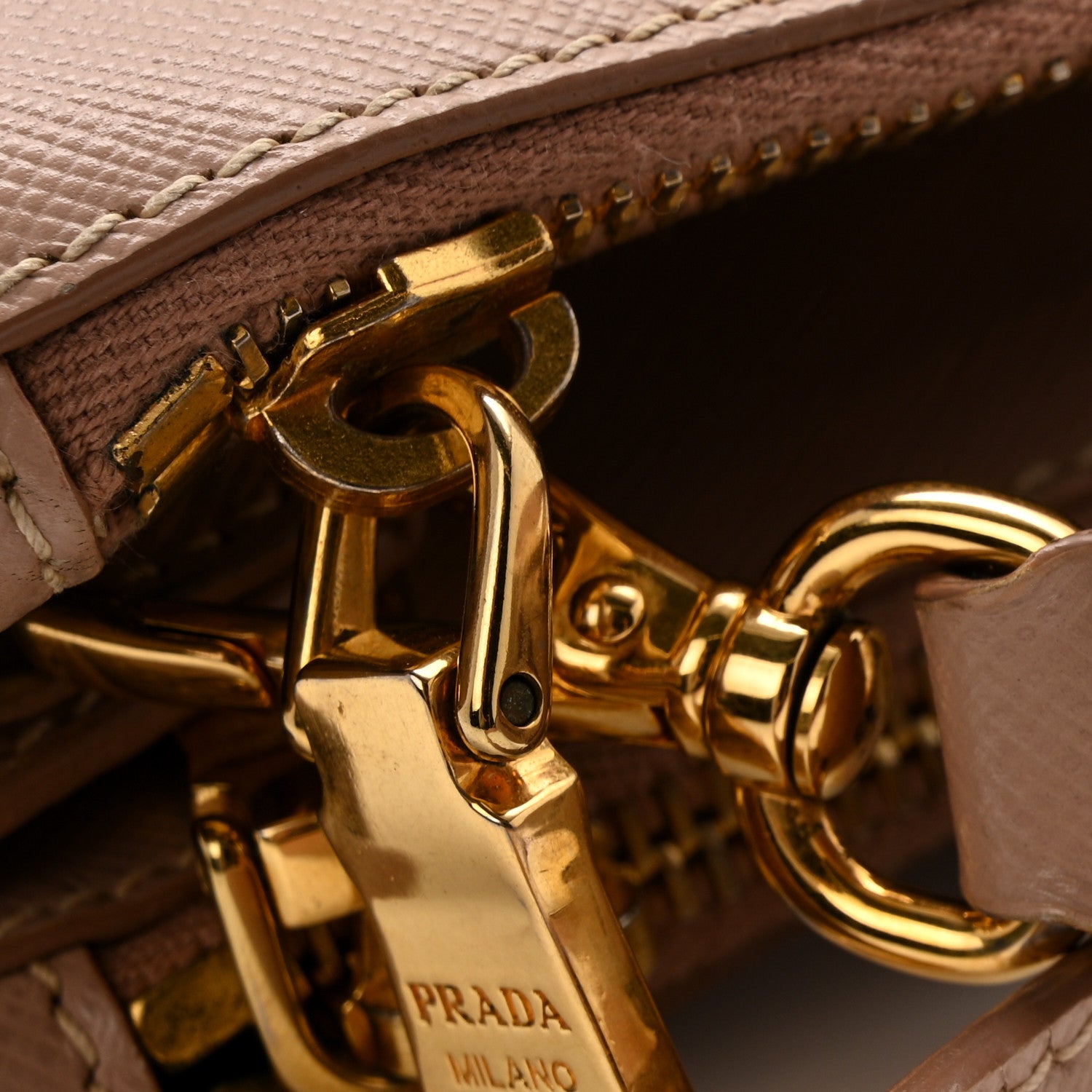 Prada Saffiano Small Galleria Double Zip Tote Cammeo 18 of 18