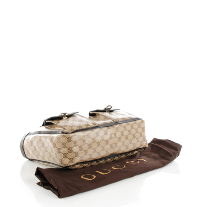 Gucci Crystal Monogram Abbey D Ring Tote Dark Brown 4 of 7