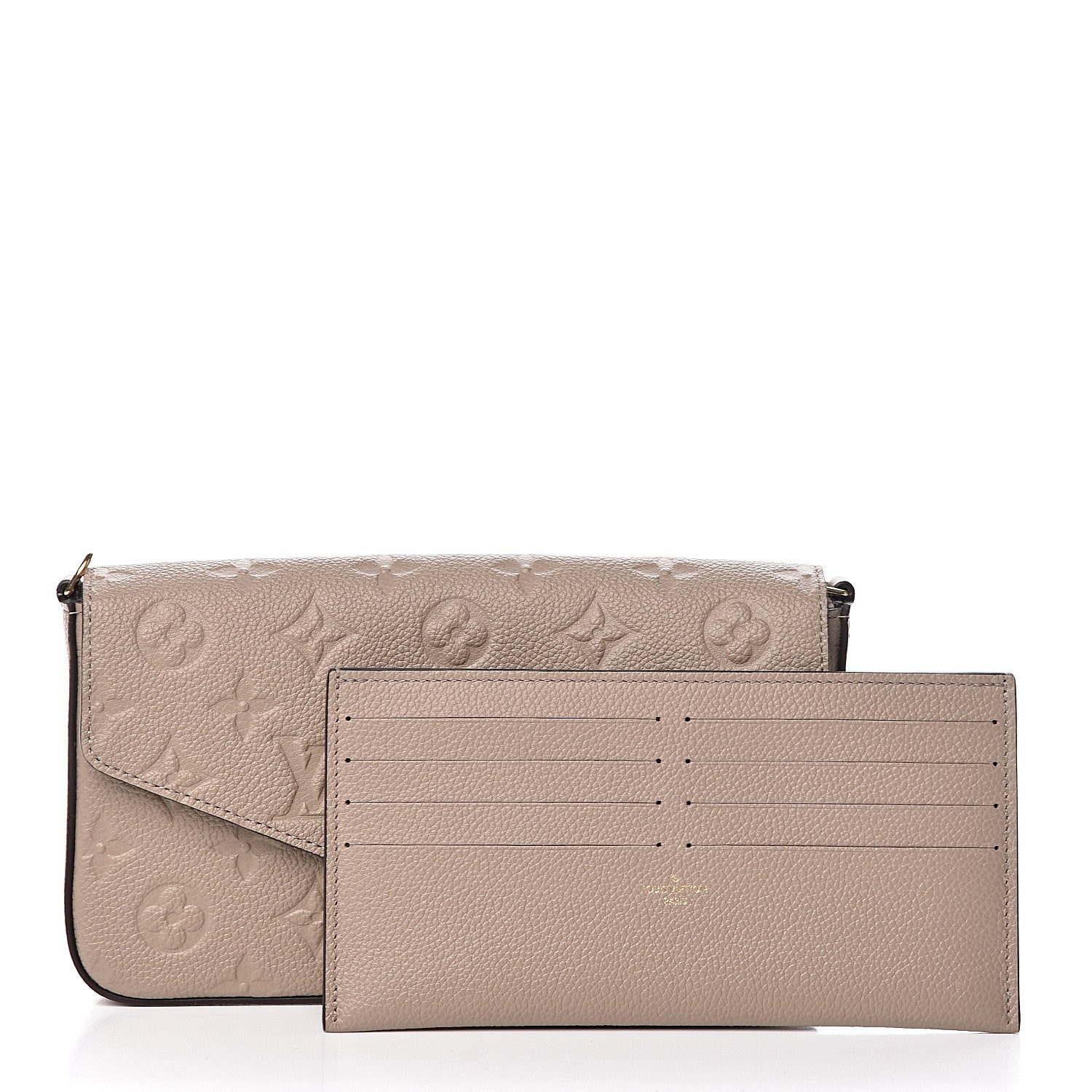 Louis Vuitton Empreinte Pochette Felicie Chain Wallet Tourterelle 9 of 9