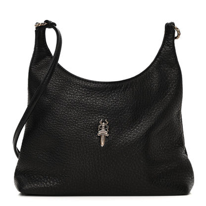 Chrome Hearts Grained Calfskin Viv Dagger Hobo Bag Black 1 of 10