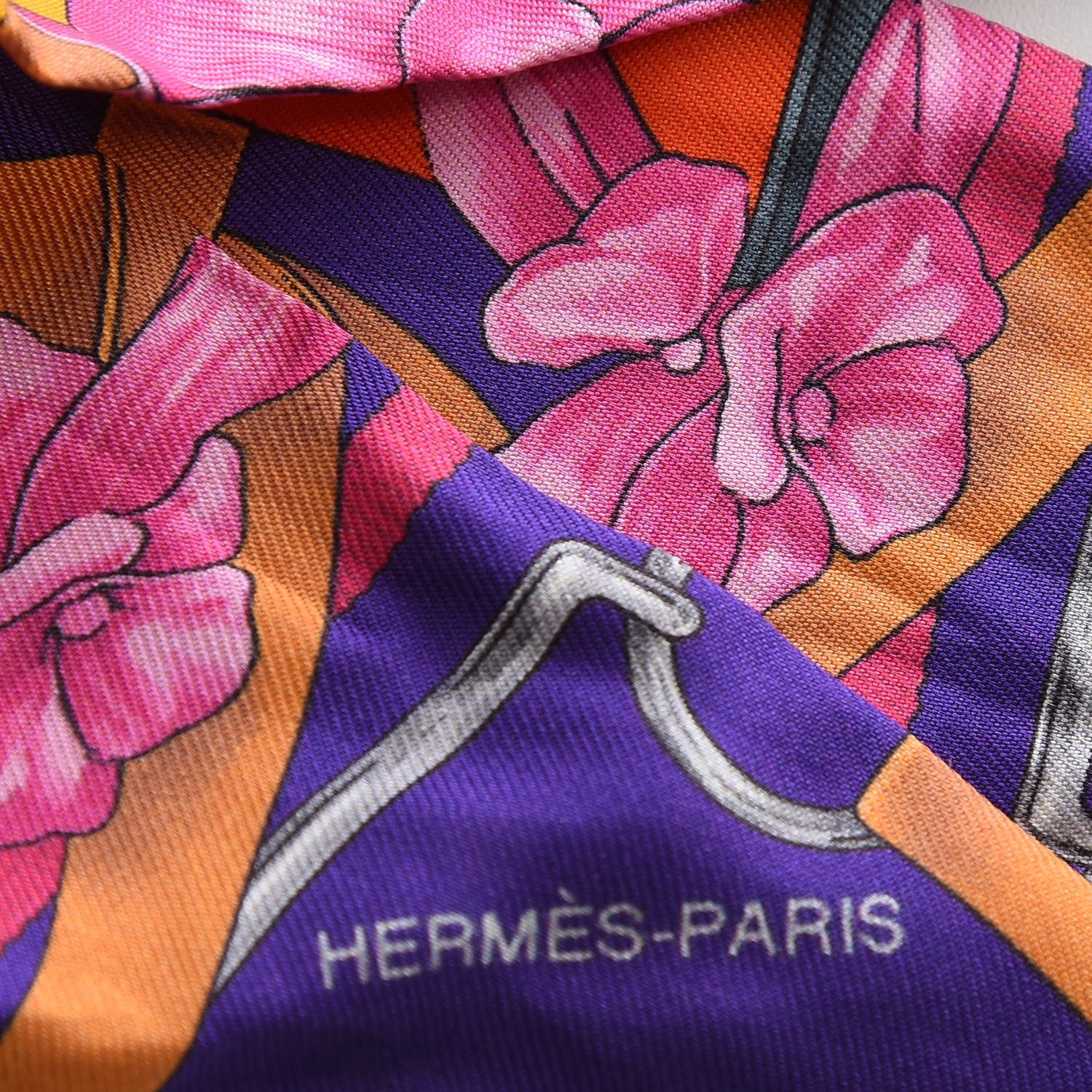 Hermes Silk Grand Manege Fleuri Twilly 4 of 5