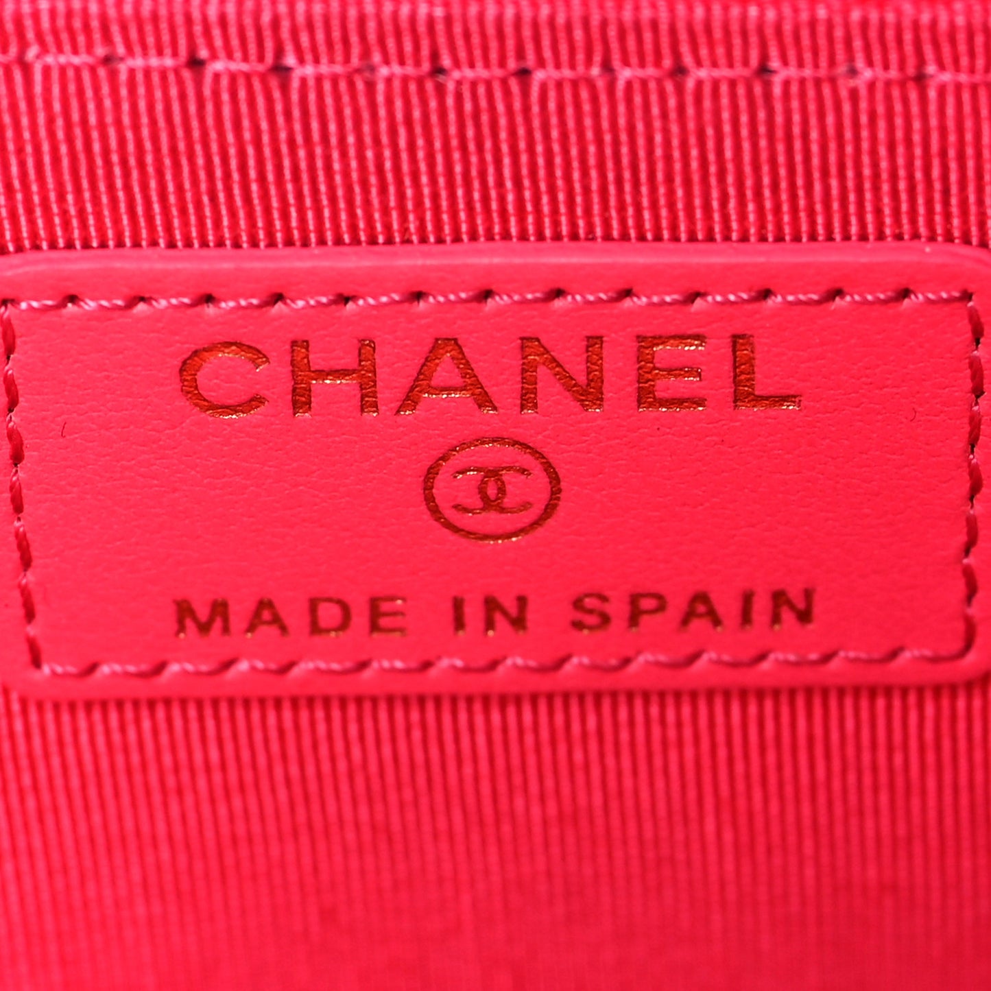 Patent Quilted Key Holder Case Pink