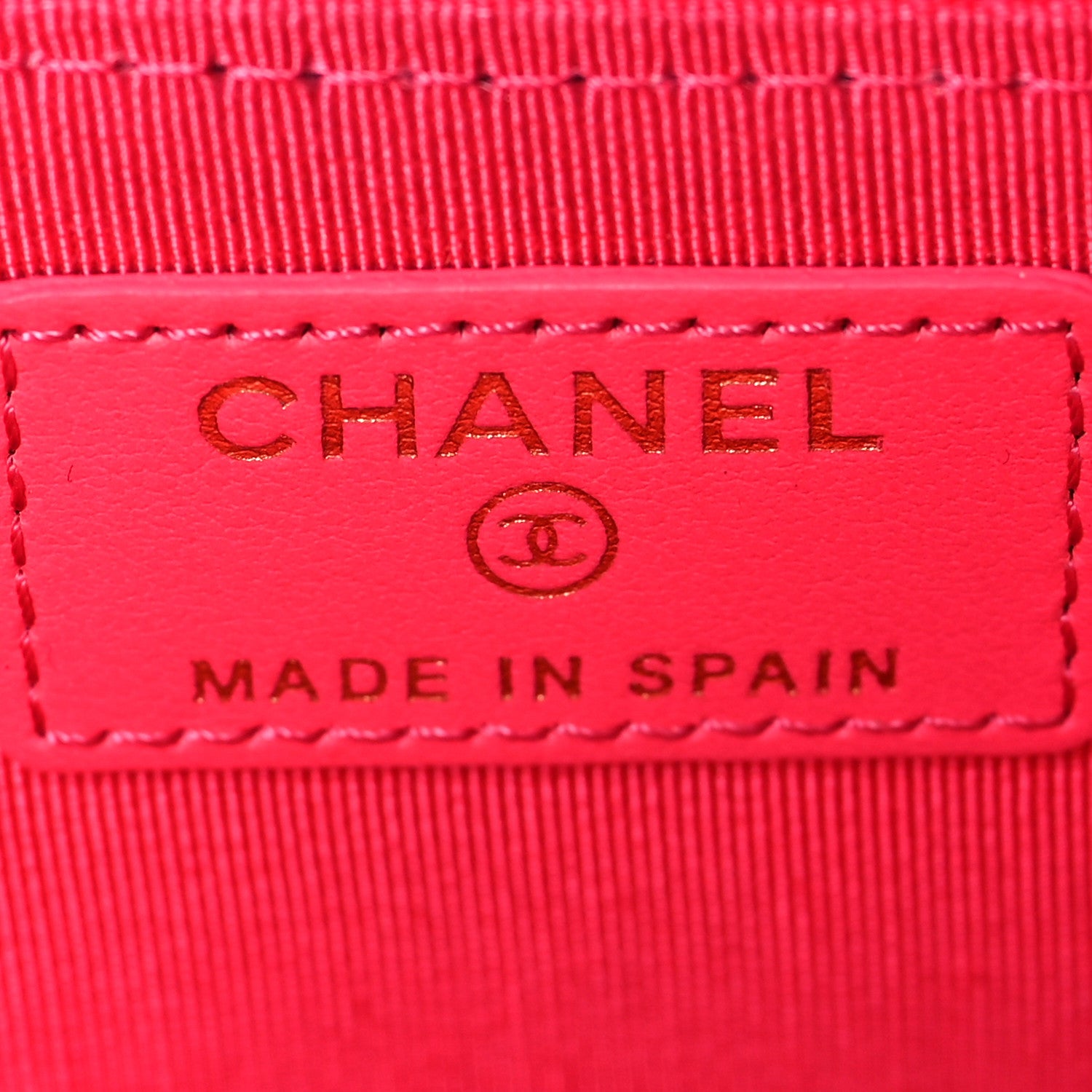 Chanel Patent Quilted Key Holder Case Pink 6 of 8