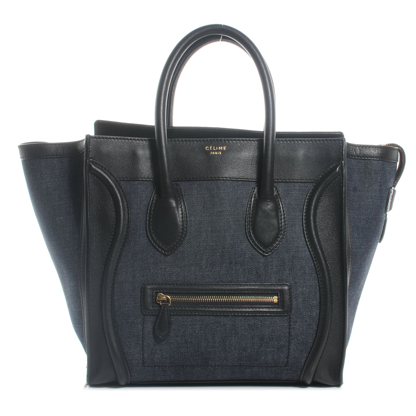 Denim Mini Luggage Navy Black