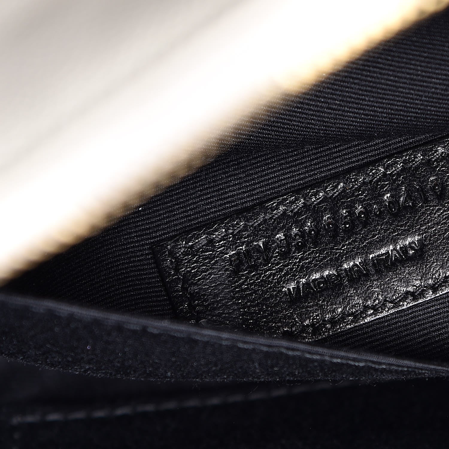 Saint Laurent Grain De Poudre Monogram Belt Bag Blanc Vintage 10 of 10