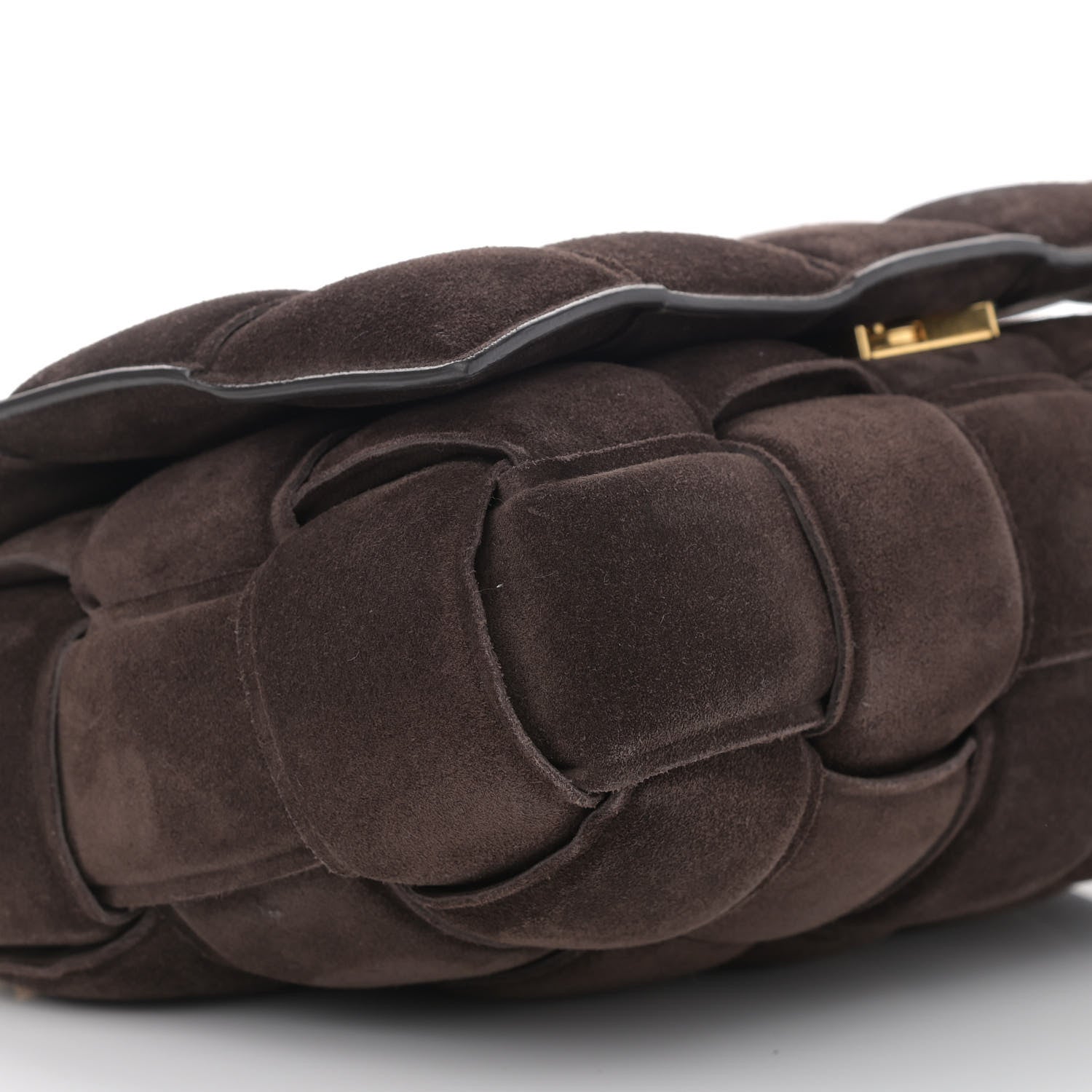 Bottega Veneta Suede Maxi Intrecciato Padded Chain Cassette Crossbody Bag Fondant 9 of 10