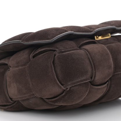 Bottega Veneta Suede Maxi Intrecciato Padded Chain Cassette Crossbody Bag Fondant 9 of 10
