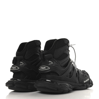 Balenciaga Mesh Nylon Mens Track Hike Sneakers 42 Black 5 of 10
