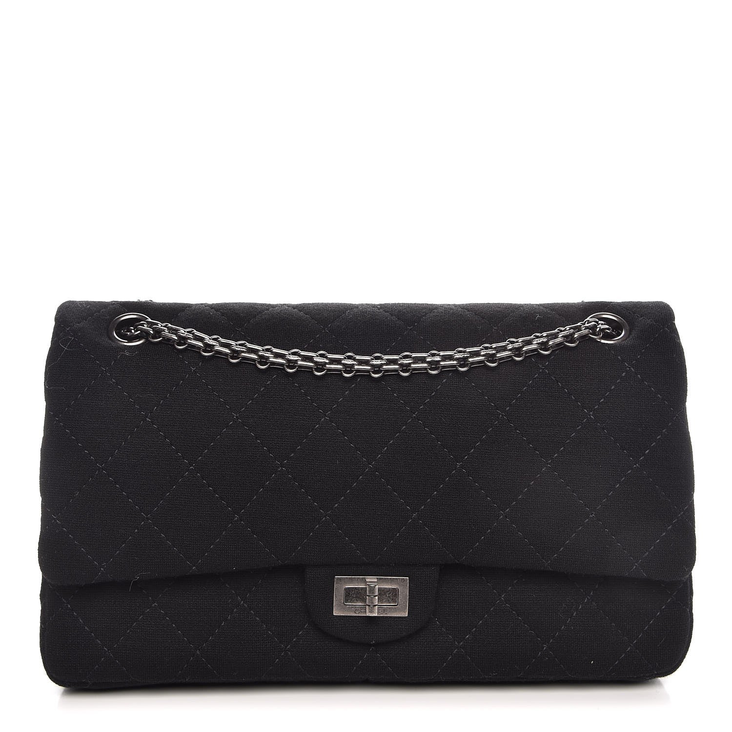 Chanel Jersey Quilted 2.55 Reissue 226 Flap Black 1 of 9