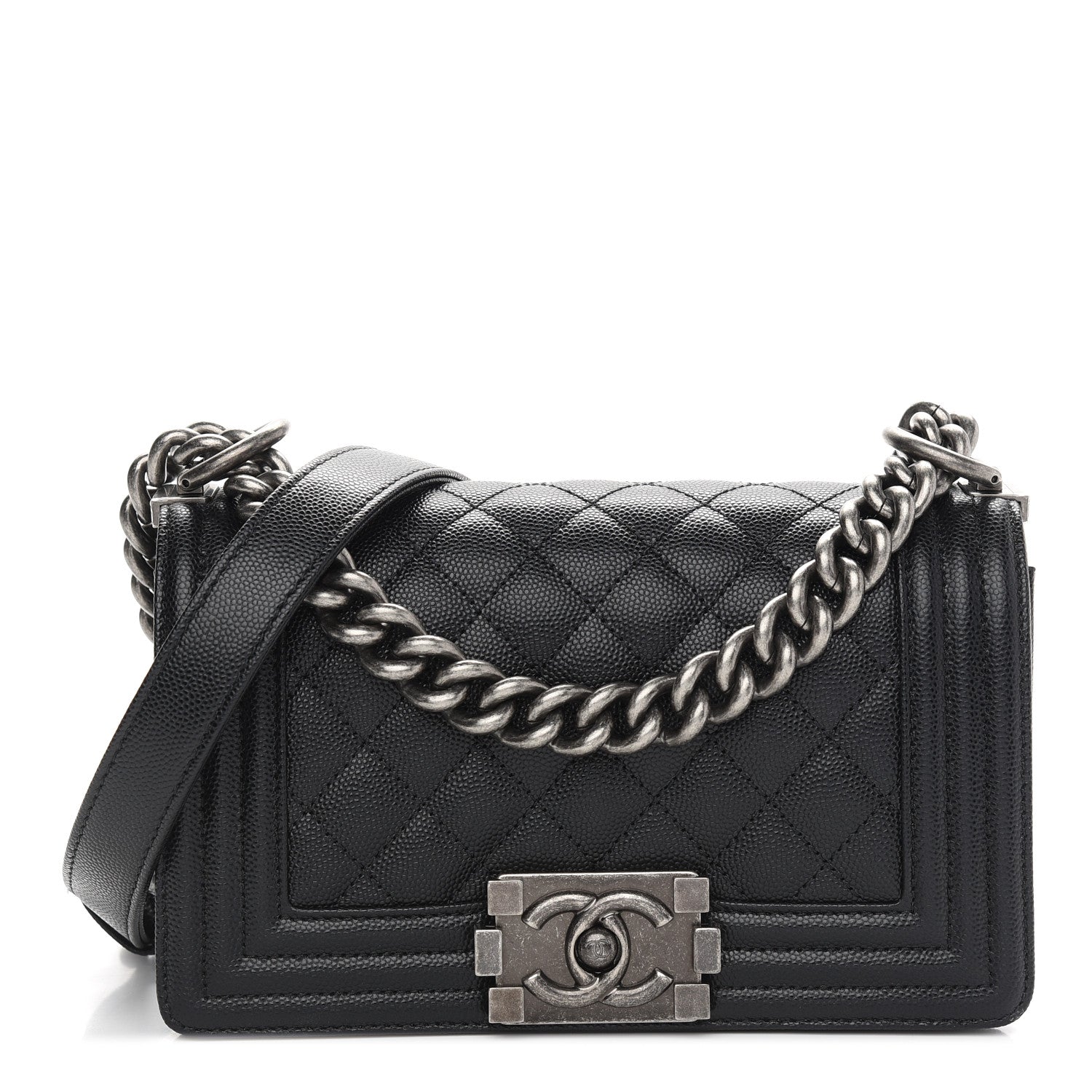 Chanel Caviar Quilted Small Boy Flap Black 1 of 9