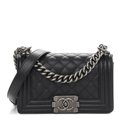 Chanel Caviar Quilted Small Boy Flap Black 1 of 9