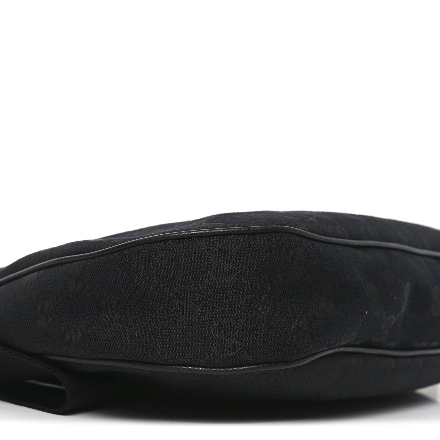Gucci Monogram Medium Half Moon Hobo Black 9 of 10