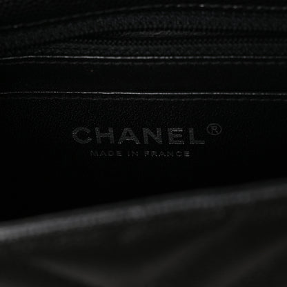 Chanel Caviar Chevron Quilted Mini Rectangular Flap Black 6 of 11
