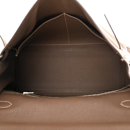 Hermes Togo Kelly Retourne 35 Etoupe 9 of 31