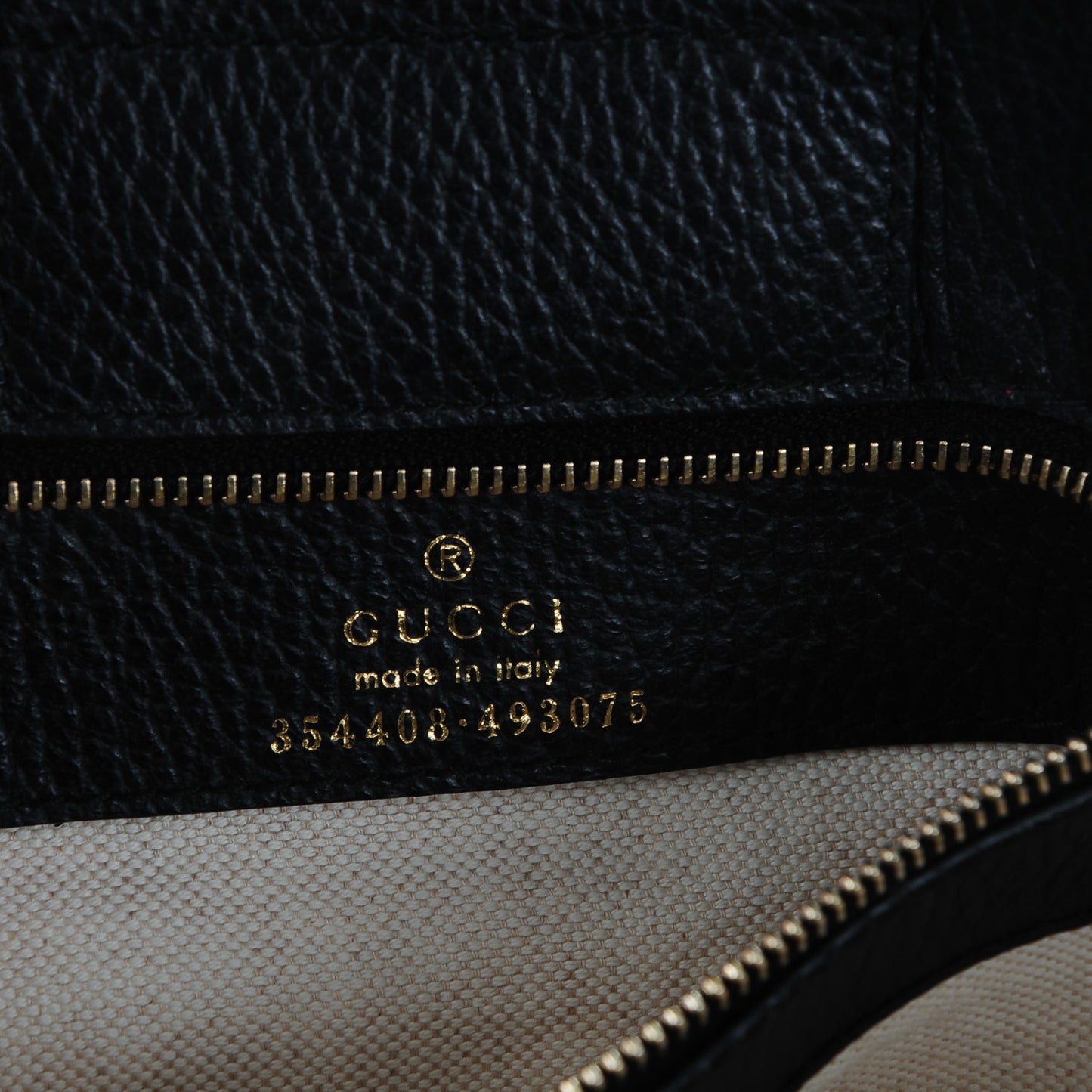 Pebbled Calfskin Small Swing Tote Black