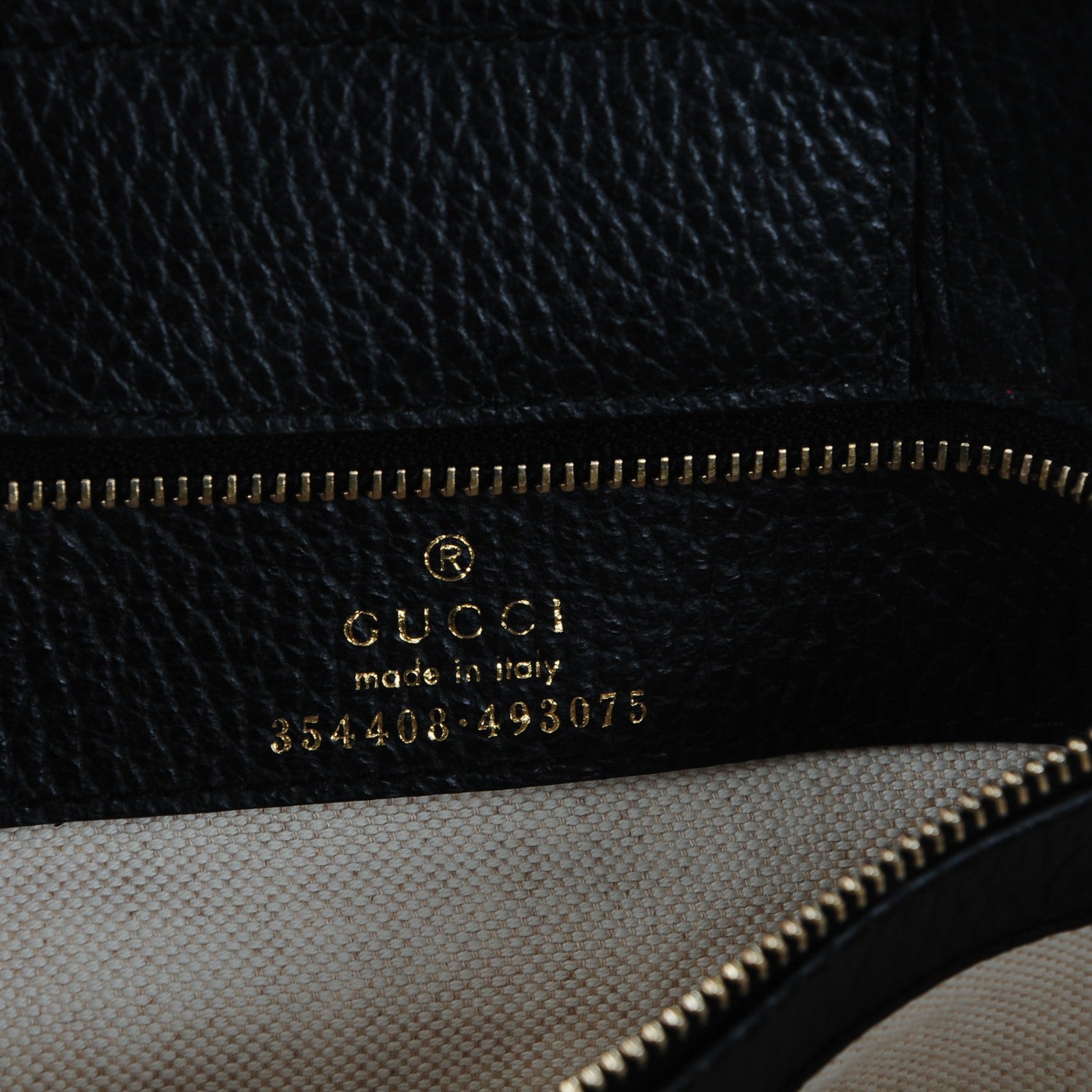 Gucci Pebbled Calfskin Small Swing Tote Black 8 of 8