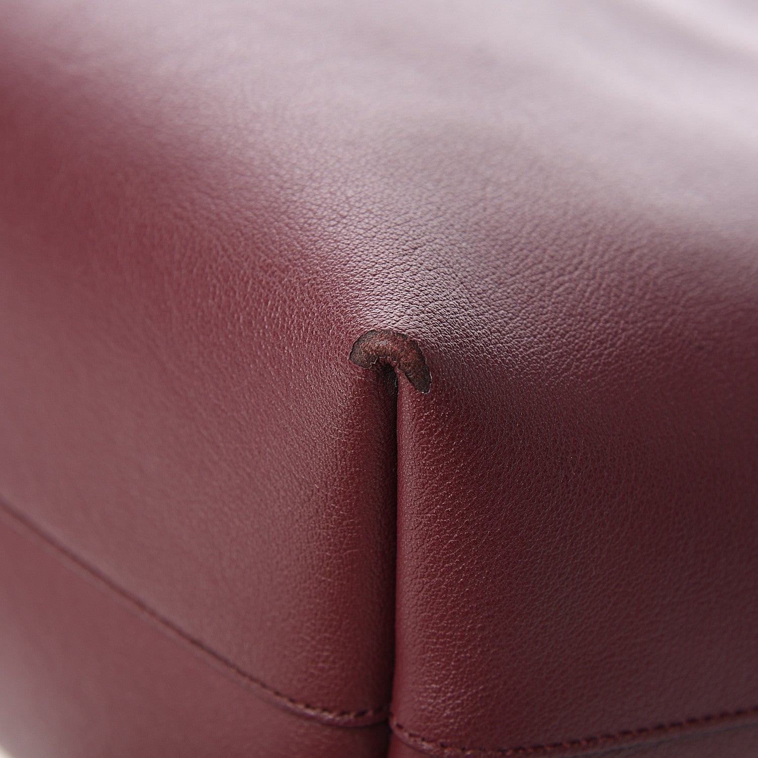 Saint Laurent Calfskin Large Shopping Tote Bordeaux 13 of 16