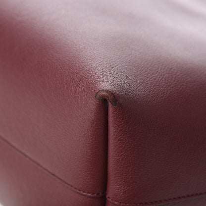 Saint Laurent Calfskin Large Shopping Tote Bordeaux 13 of 16