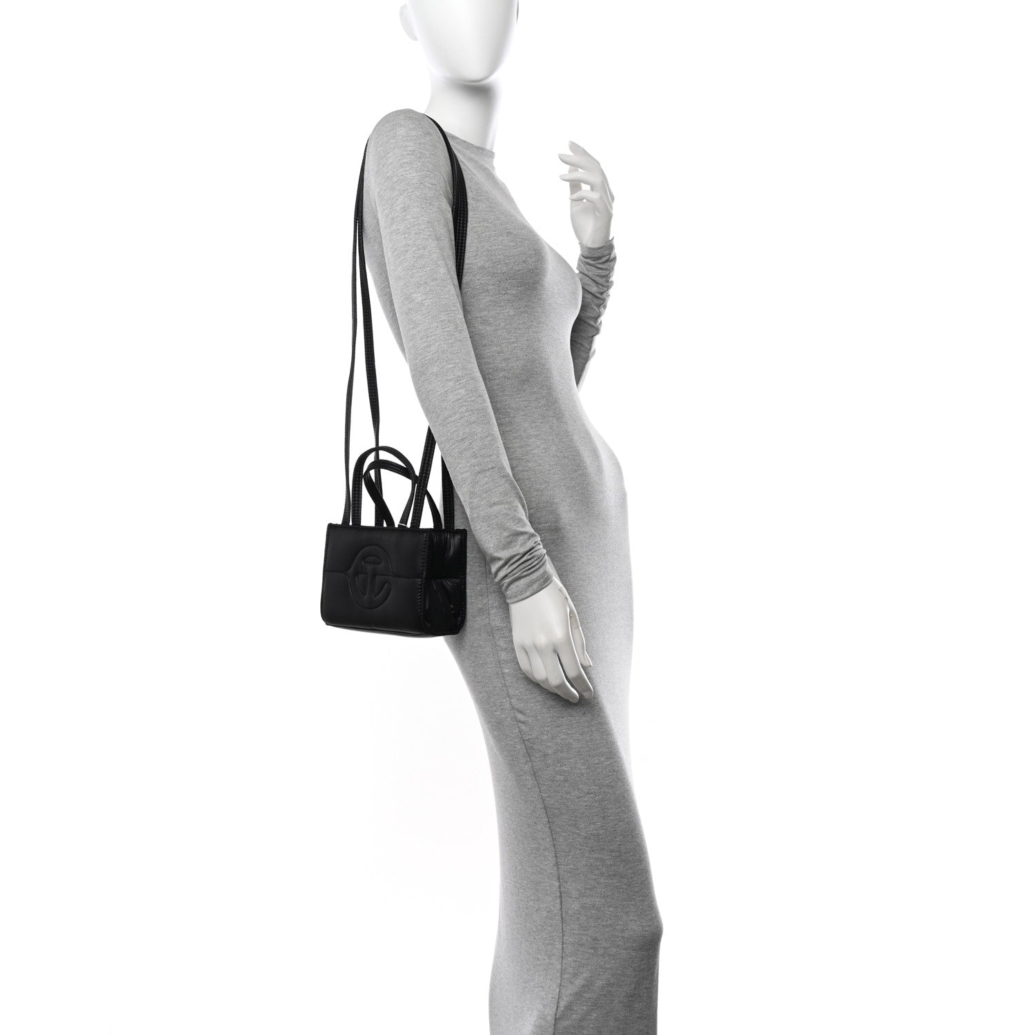 Telfar Nylon Small Puff Shopping Bag Black 2 of 9