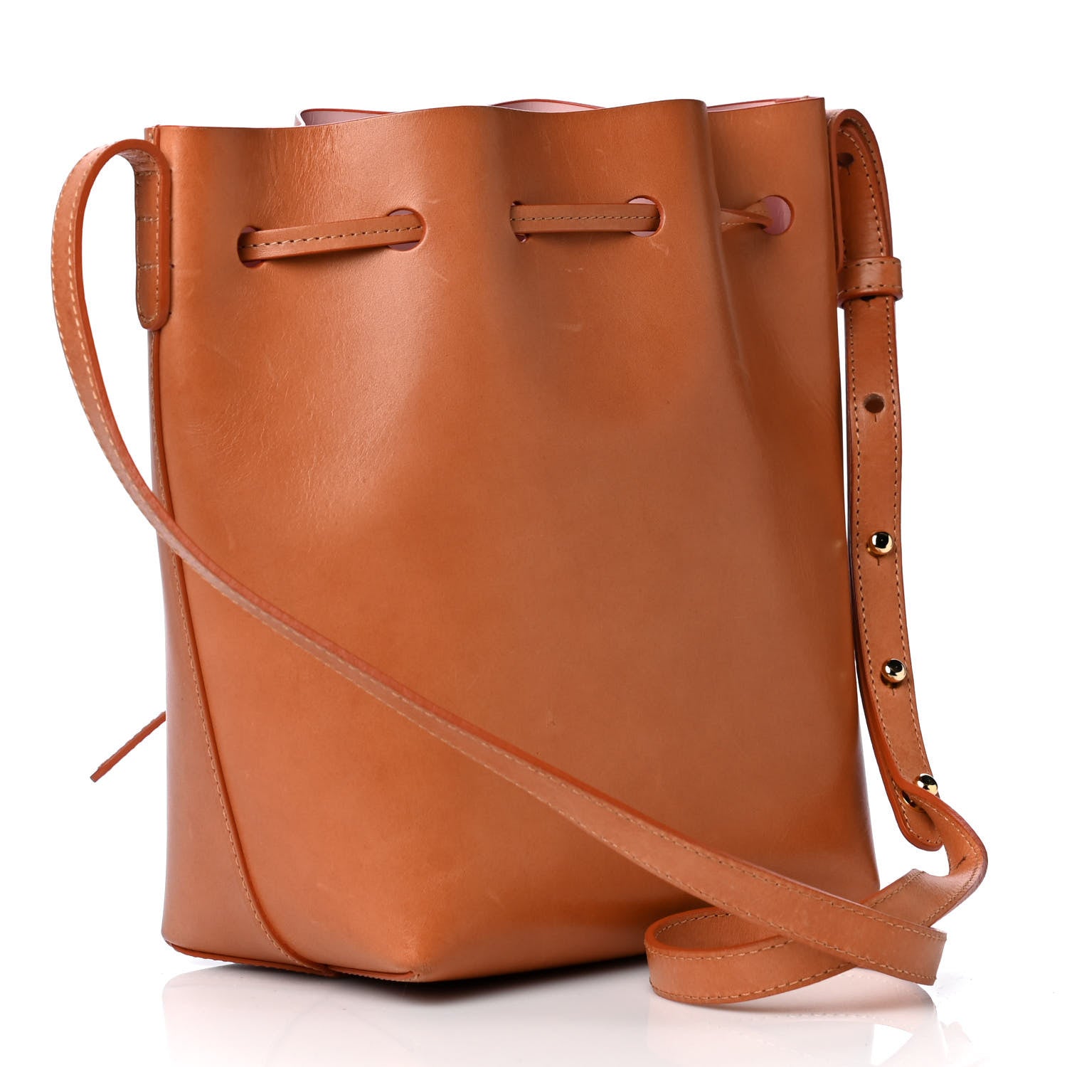 Mansur Gavriel Calfskin Mini Bucket Bag Cammello Rosa 3 of 6