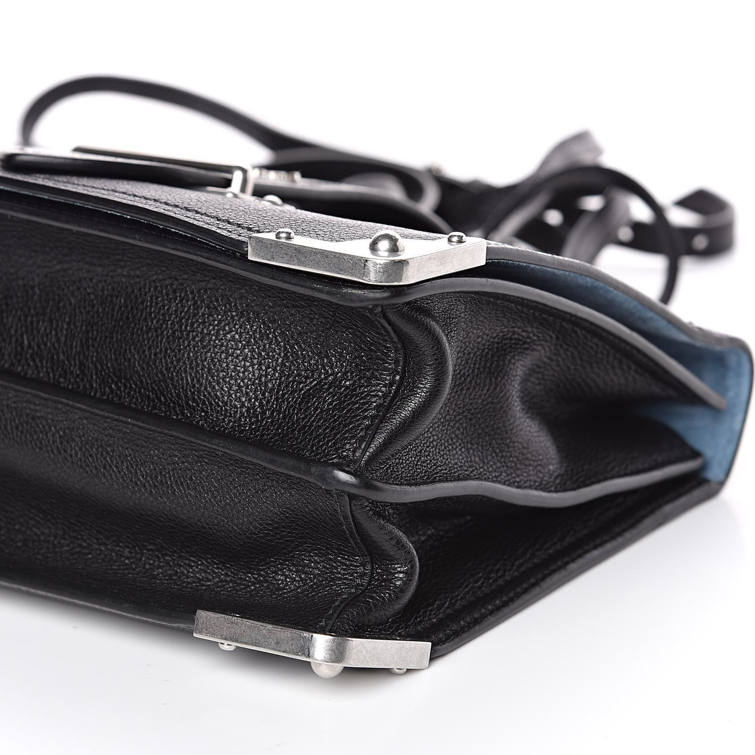 Prada Glace Calf Large Soft Cahier Bag Black Astrale 9 of 11