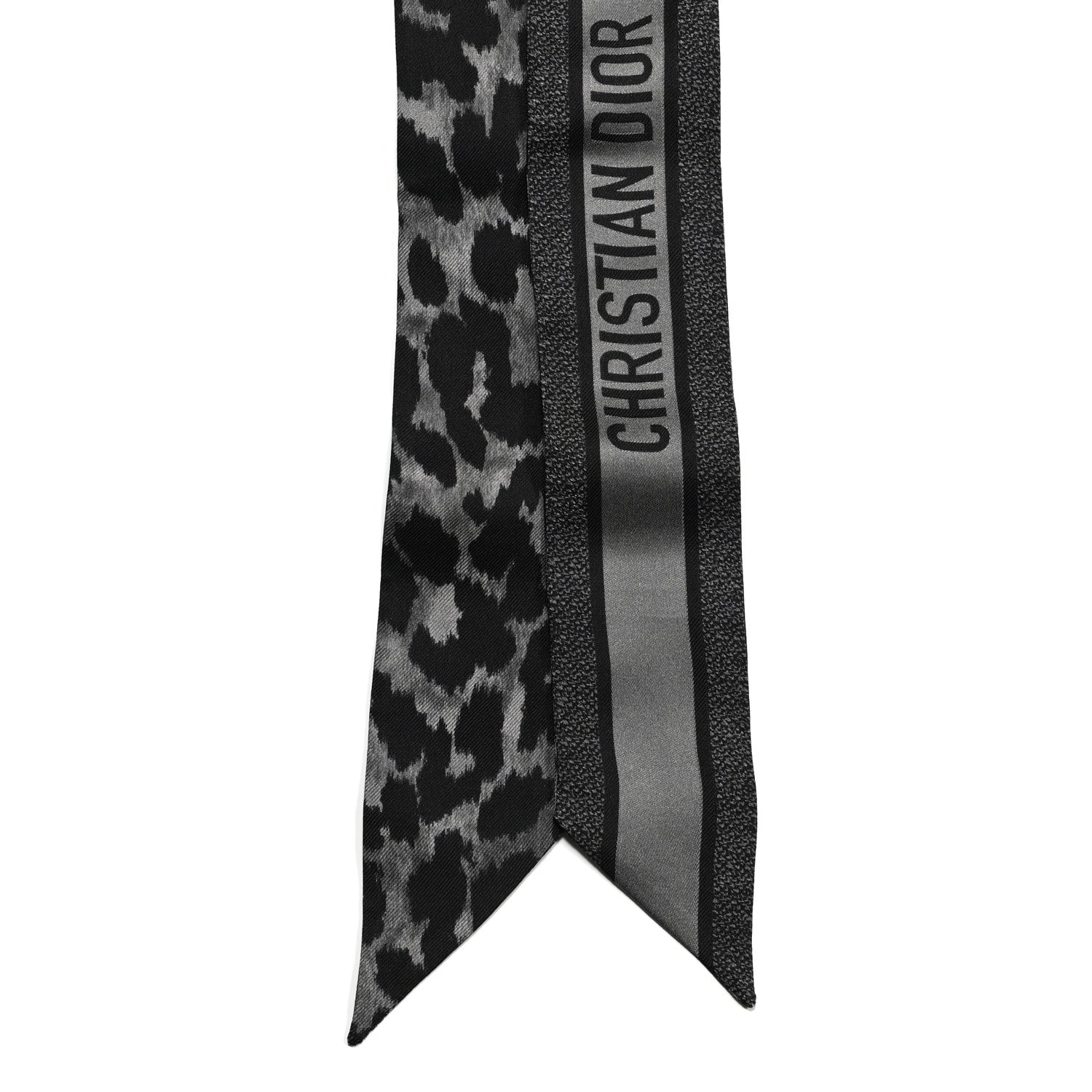 Christian Dior Silk Mizza Mitzah Scarf Gray 2 of 3