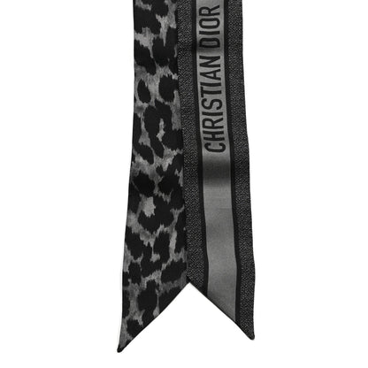 Christian Dior Silk Mizza Mitzah Scarf Gray 2 of 3