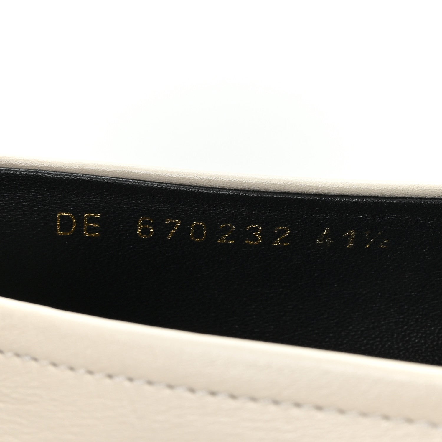 Saint Laurent Calfskin Penny Loafers 41.5 Pearl 9 of 10