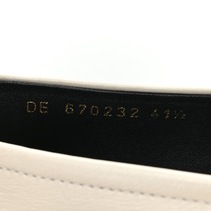 Saint Laurent Calfskin Penny Loafers 41.5 Pearl 9 of 10