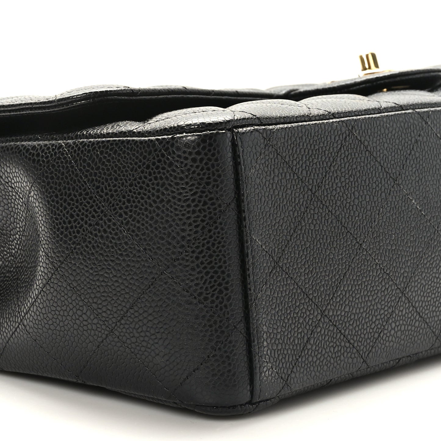 Caviar Quilted Maxi Double Flap Black