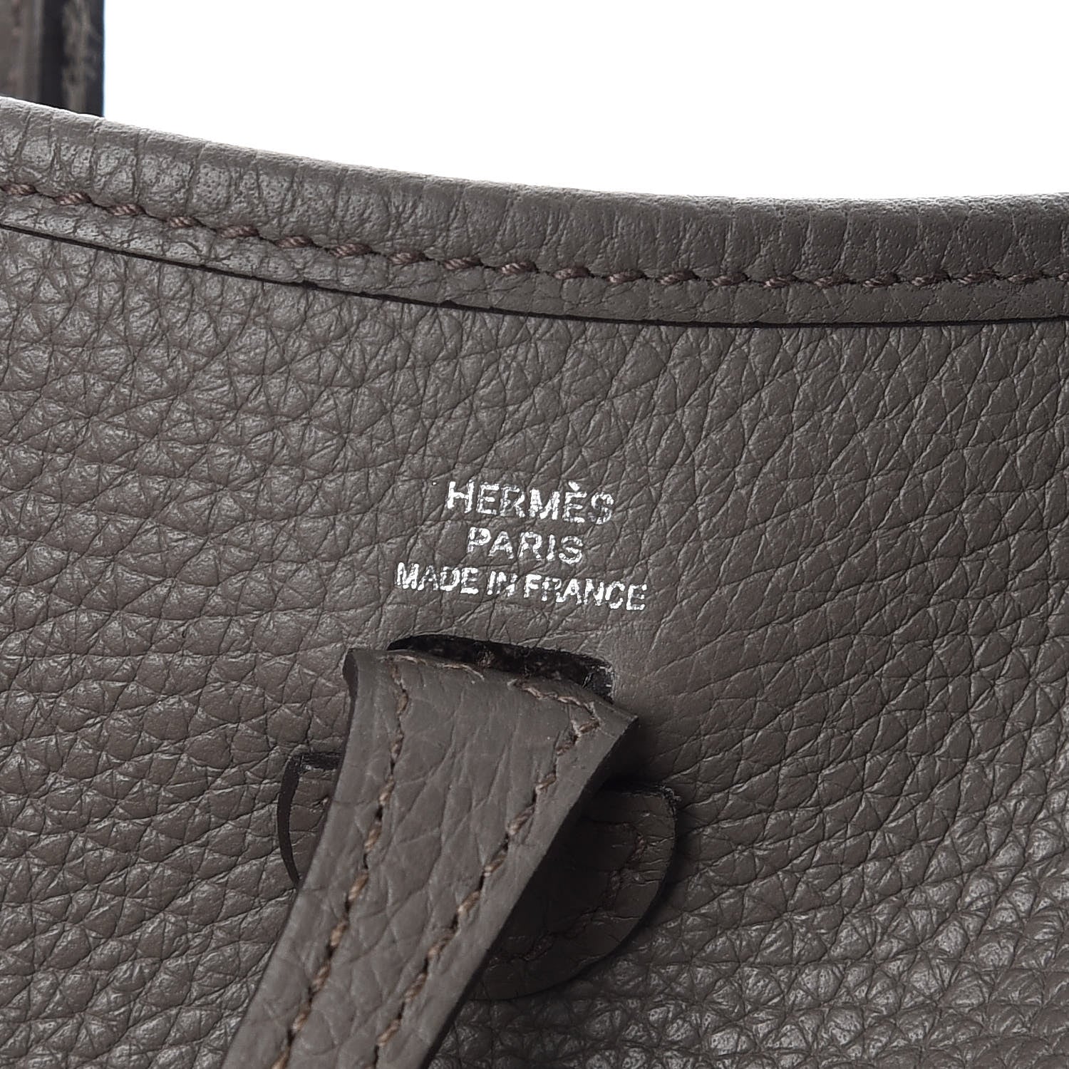Hermes Taurillon Clemence Evelyne TPM Etain 6 of 10