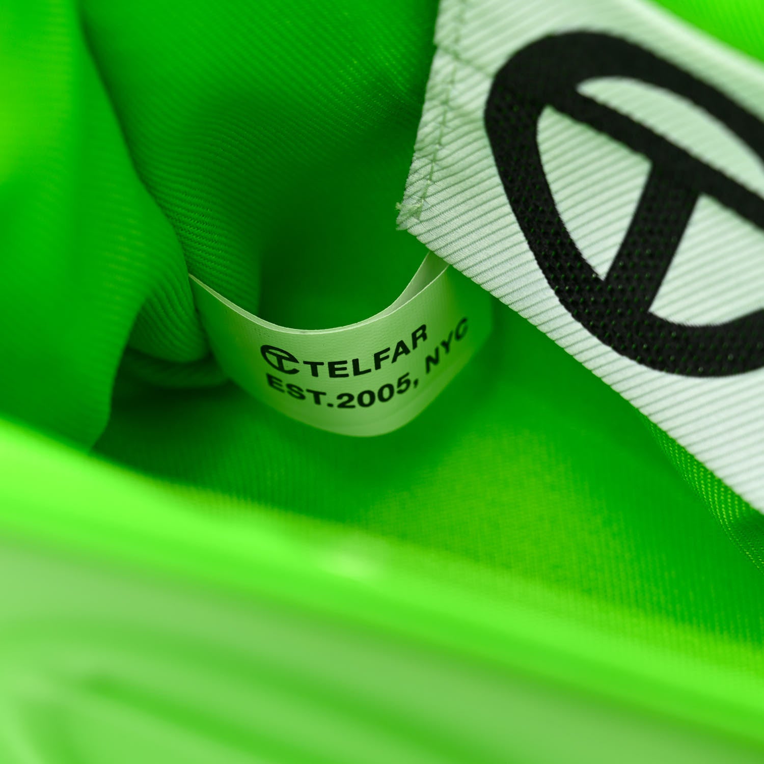 Telfar Vegan Leather Small Shopping Bag Highlighter Green 6 of 10