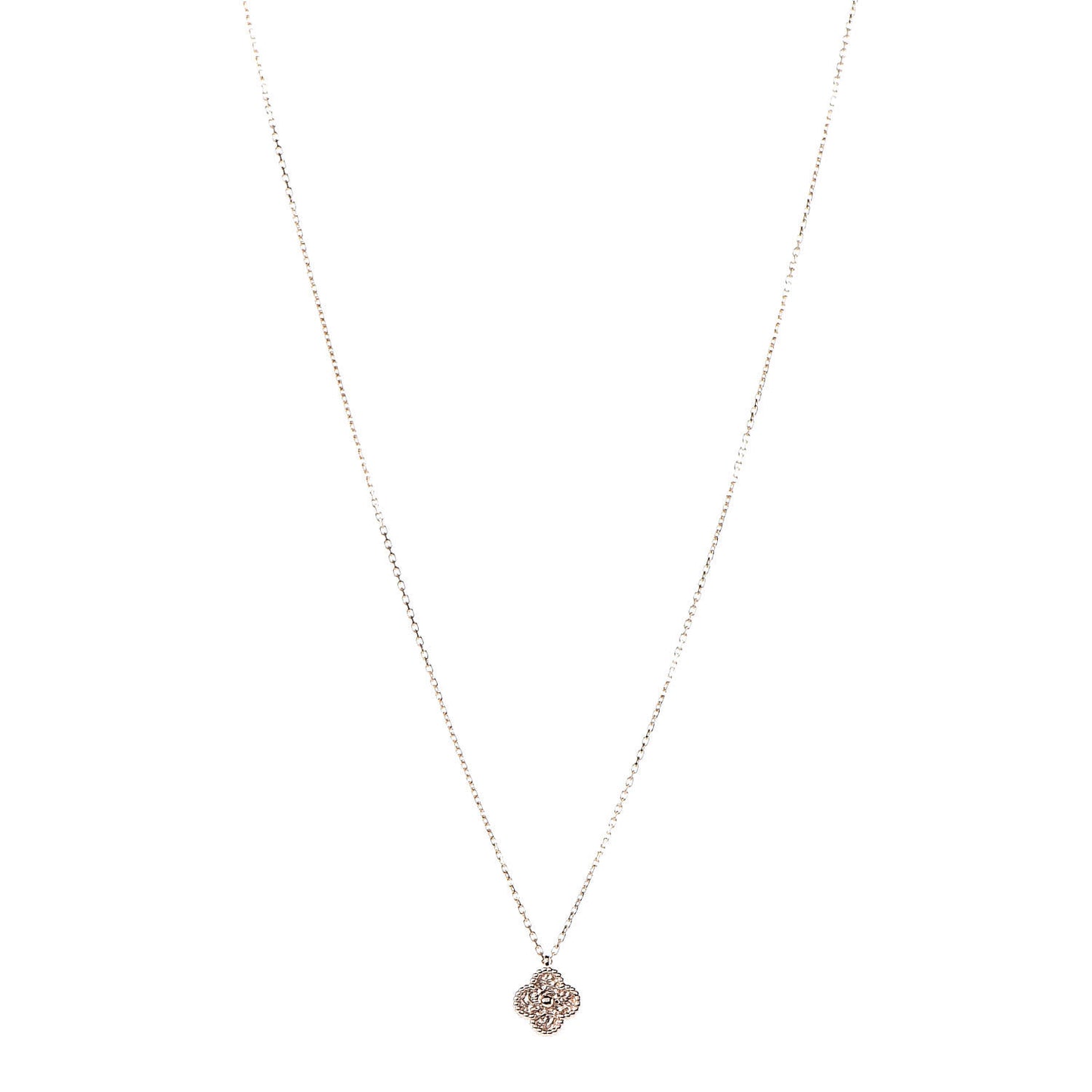 18K Rose Gold Sweet Alhambra Pendant Necklace