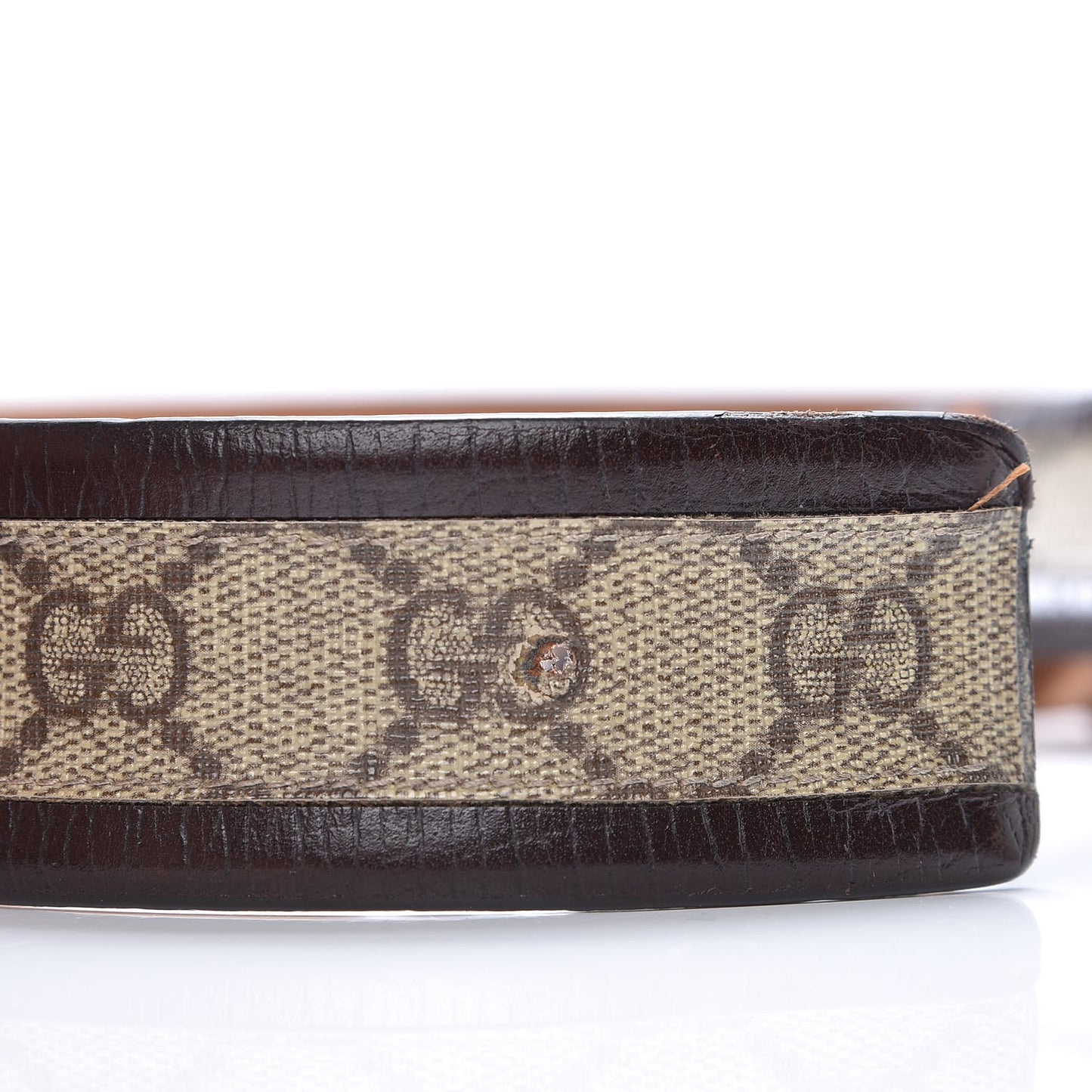 GG Supreme Monogram Niagara Lux Calfskin Interlocking G 40mm Belt 95 38 Beige Ebony Cocoa