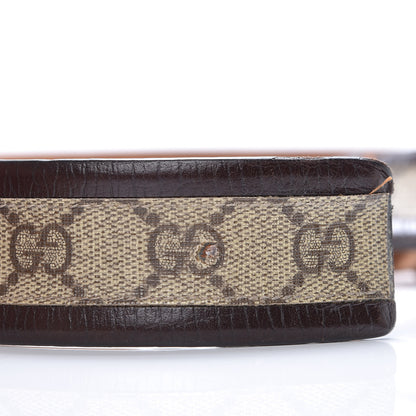 Gucci GG Supreme Monogram Niagara Lux Calfskin Interlocking G 40mm Belt 95 38 Beige Ebony Cocoa 11 of 20