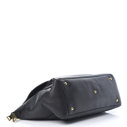 Gucci Pebbled Calfskin Medium 1973 Top Handle Satchel Black 4 of 12
